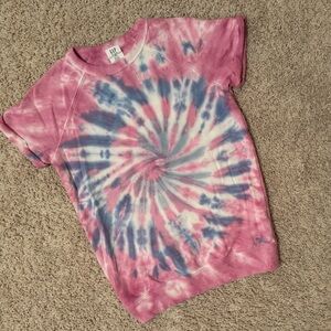 5/$25 GAP little girls tie dye sweatshirt dress / beach coverup, size 4-5